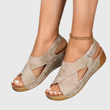 Deirdre — Beige Suede
