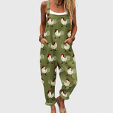 Lulu — Olive Hen and Chick Overalls
