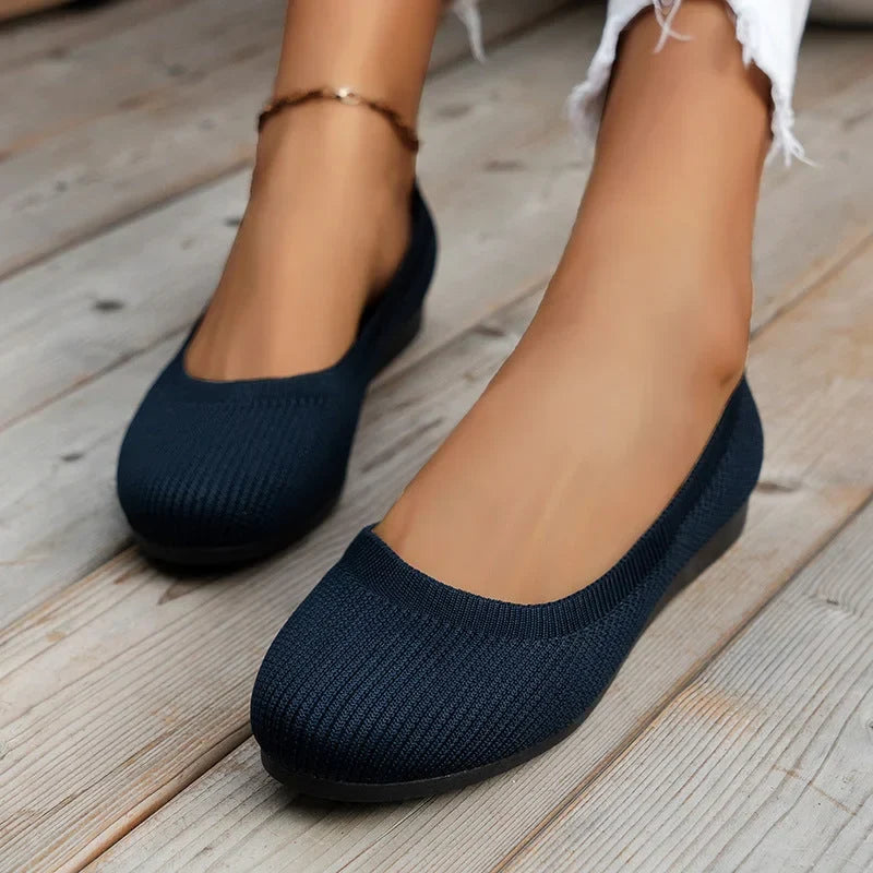 Addie — Soft Knit Ballet Flats