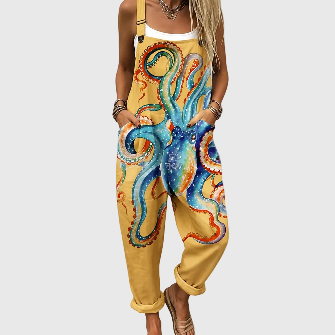 Wilhelmina — Octopus Print Overalls