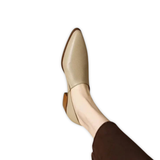 Basma — Orthopaedic Pointed Block-Heel Slip-On Shoes