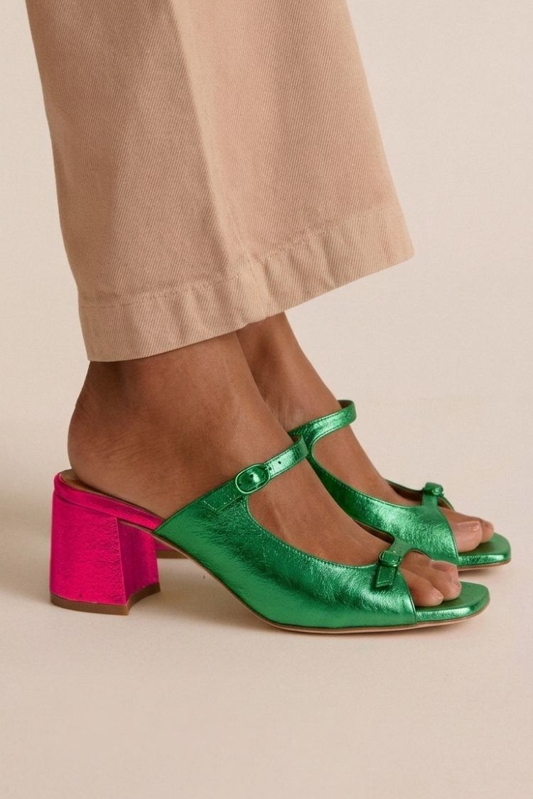 Calla — Green and Fuchsia