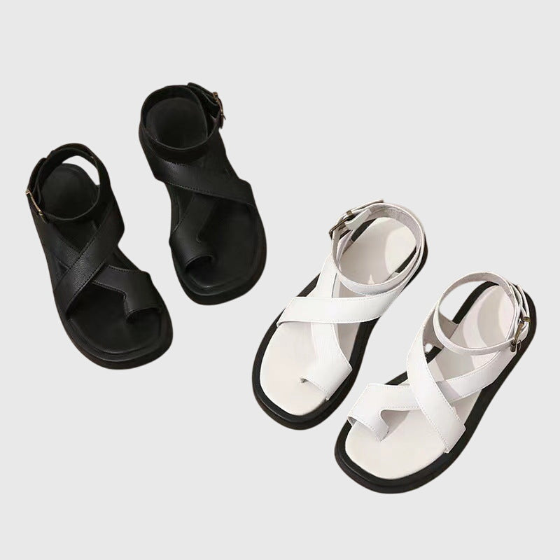 Cesarina — Orthopaedic Gladiator Platform Sandals with Ankle Strap