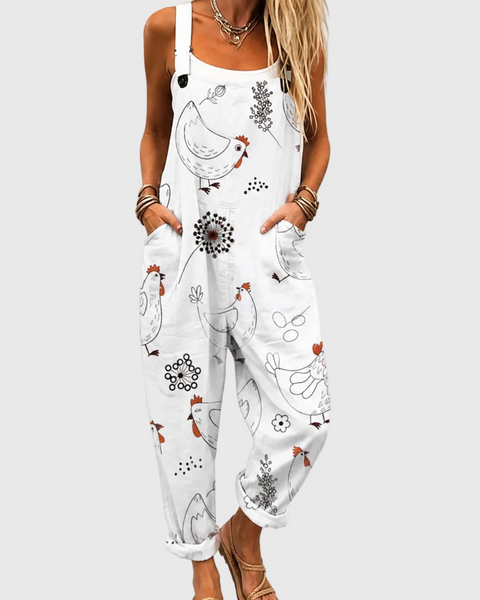 Oona — Hen Line Art Overalls