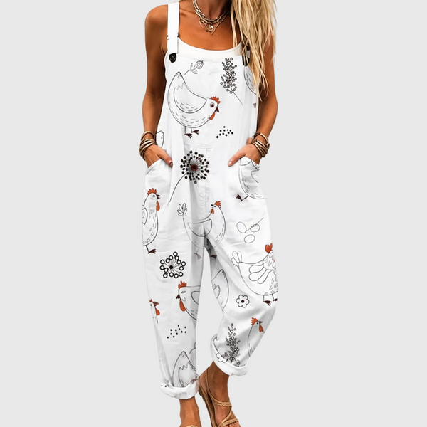Oona — Hen Line Art Overalls