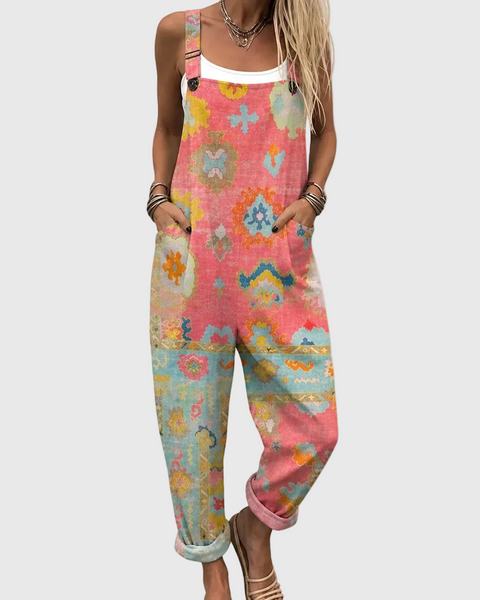 Edith — Mosaic Floral Overalls
