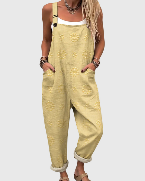 Birdie — Soft Yellow Relaxed Overalls