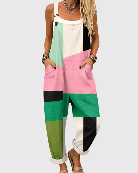 Enid — Colour Block Panel Overalls