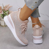 Cinderella — Crystal-Detail Knit Comfort Sneakers