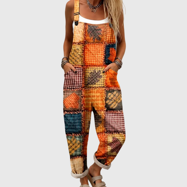 Orla — Rustic Patchwork Overalls