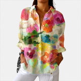 Carolina — Blusa Aquarela Floral Colorida