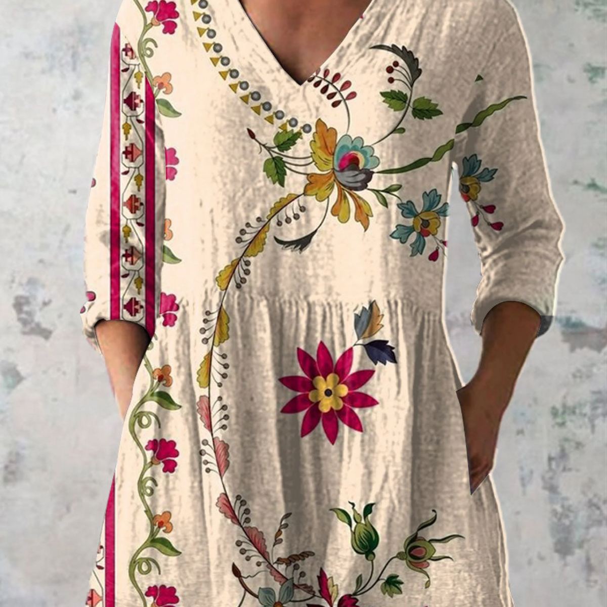 Clover — Cream Floral Vine