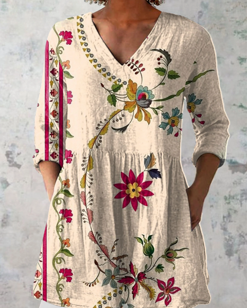 Clover — Cream Floral Vine