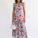  Sky Blue Floral