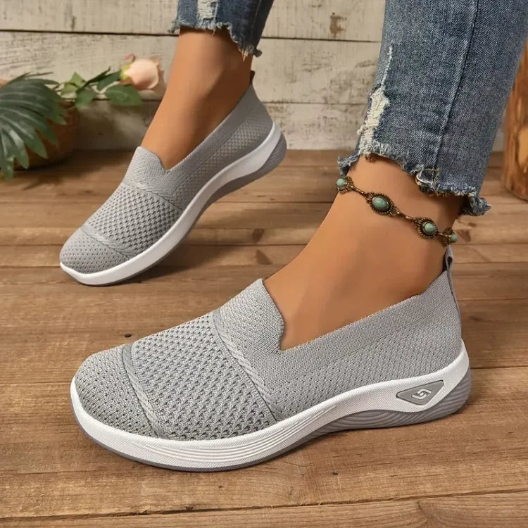 Atalanta — Zip-Detail Slip-On Comfort Sneakers