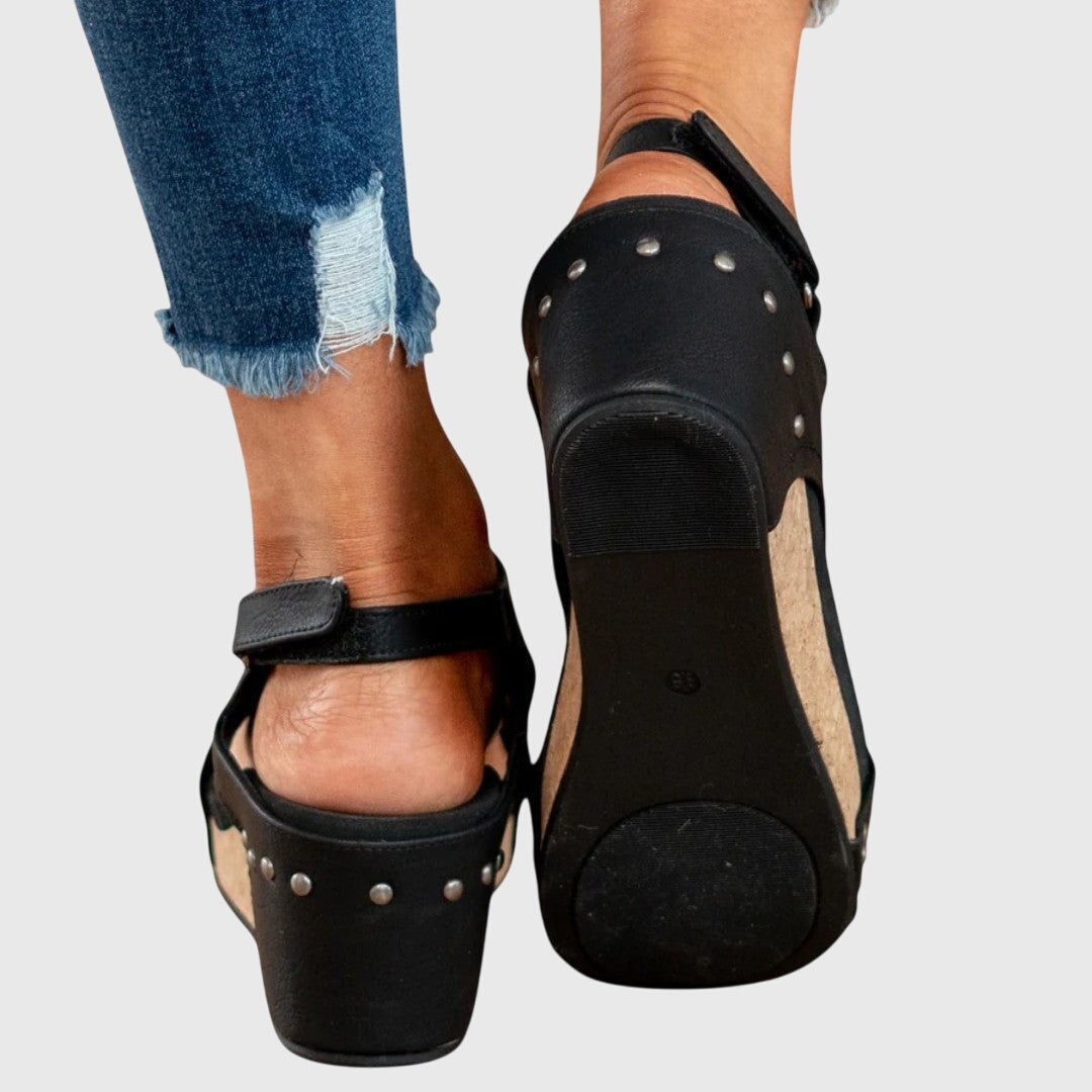 Eartha — Casual Open-Toe Wedge Sandals