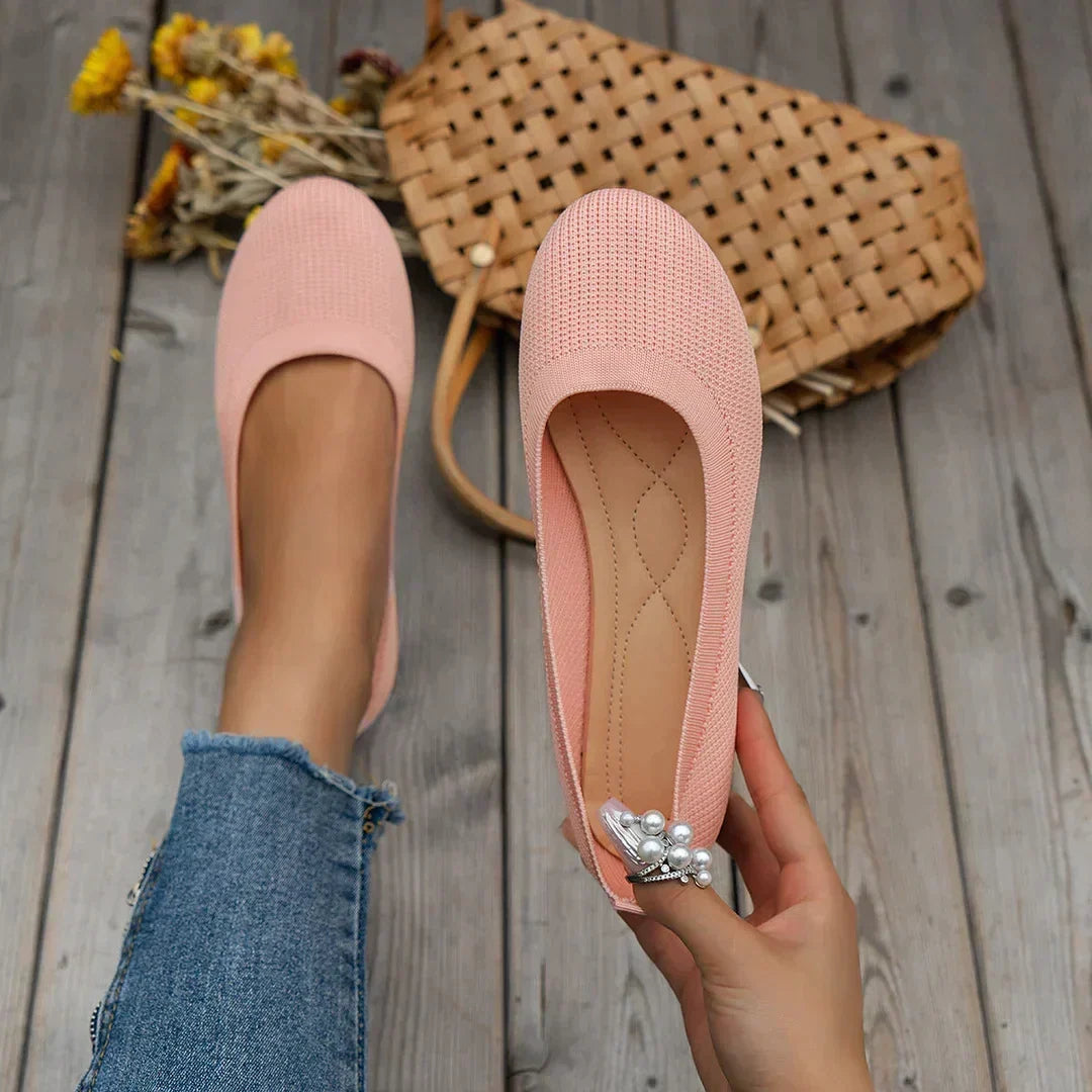 Addie — Soft Knit Ballet Flats