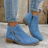 Clarabel — Zip-Side Ankle Boots