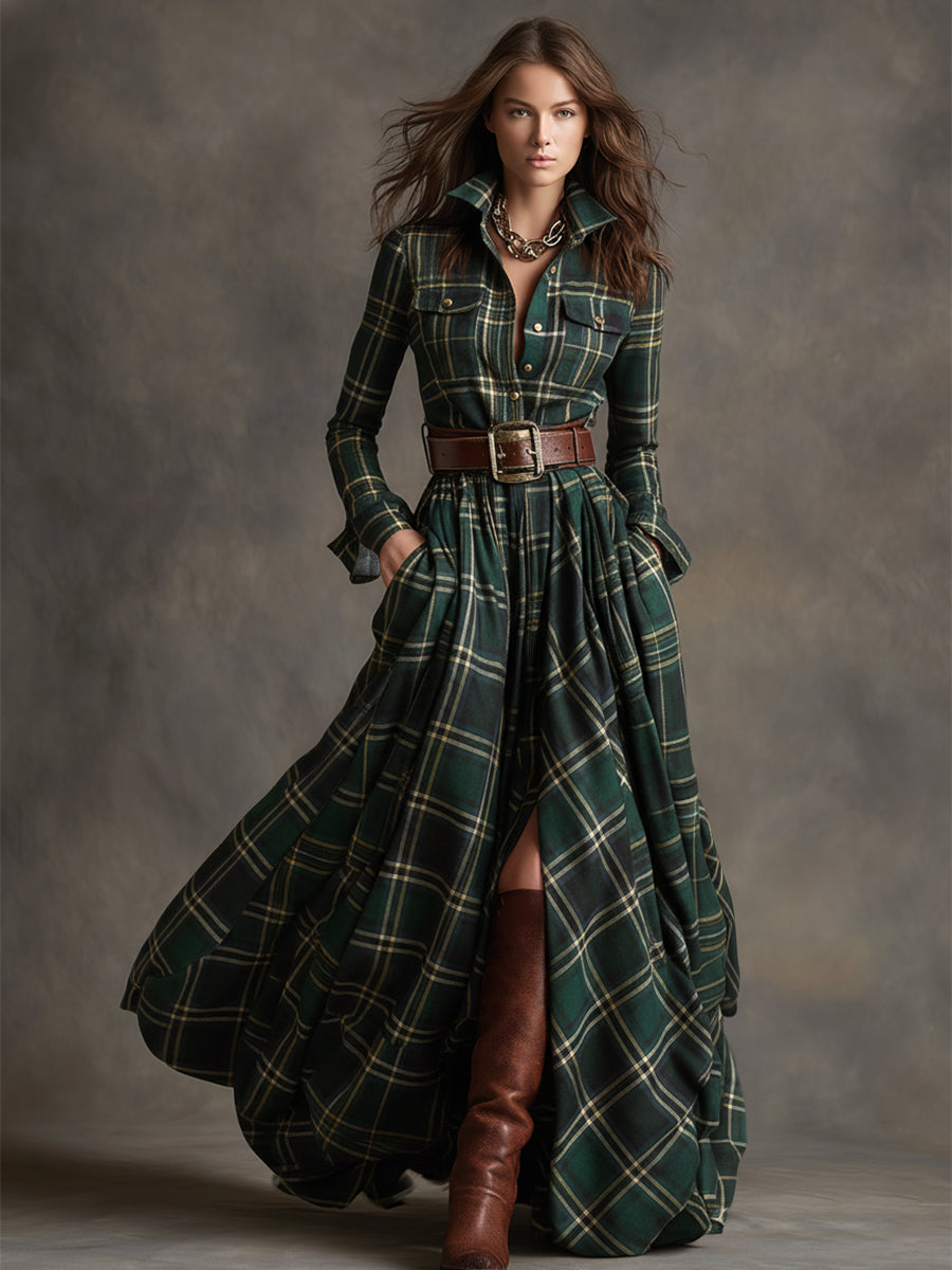 Henrietta — Green Plaid