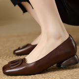 Donna — Soft Square-Toe Ballet Flats