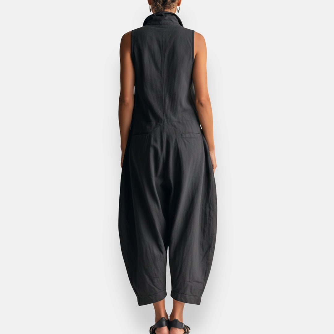 Edmunda — Relaxed Utility Jumpsuit with Oversized Pockets