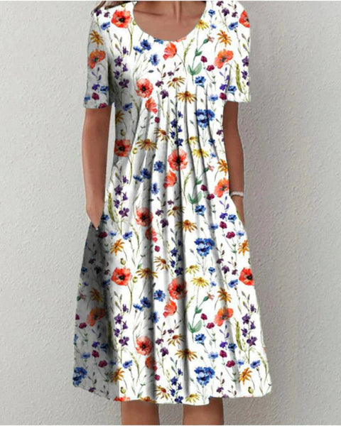 Ruby — Branco Floral Vermelho