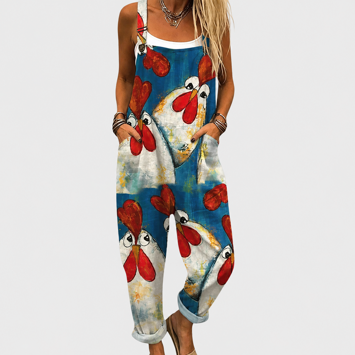 Hettie — Butterfly Print Overalls