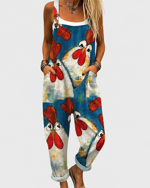 Hettie — Butterfly Print Overalls