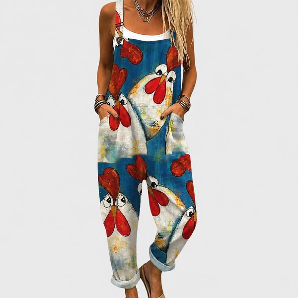 Hettie — Butterfly Print Overalls