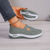 Fanny — Cut-Out Slip-On Knit Sneakers