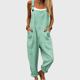 Matilda — Mint Green Floral Overalls