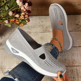 Alanis — Perforated Slip-On Knit Shoes