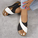 Consuela — Cross-Strap Cushioned Wedge Slides