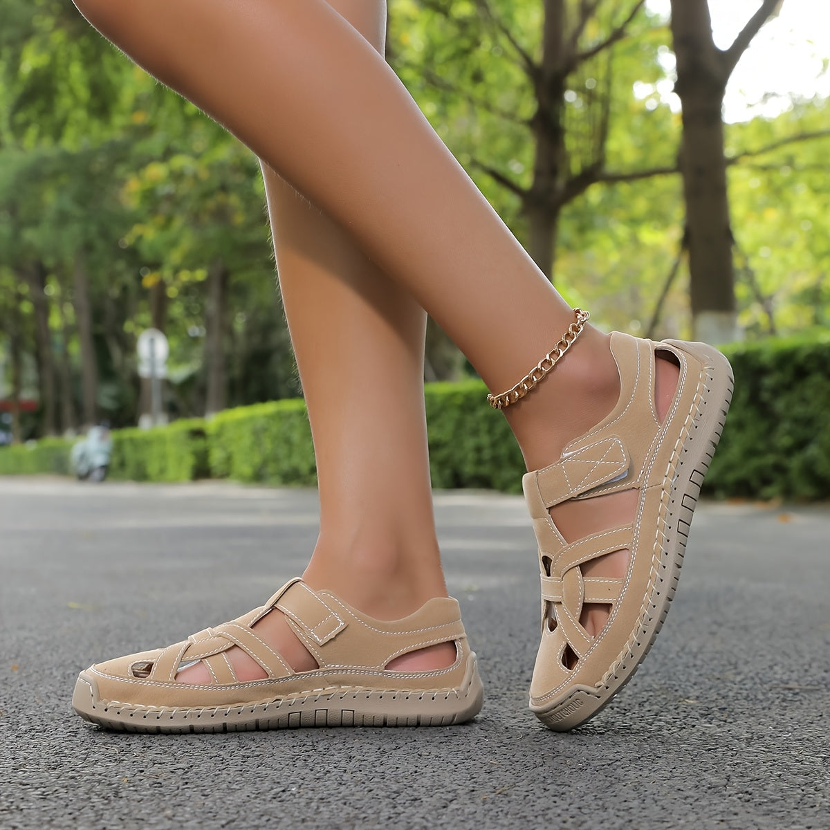 Isabeau — Cut-Out Fisherman Comfort Sandals