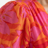 Francine — Floral Puff-Sleeve Midi Dress