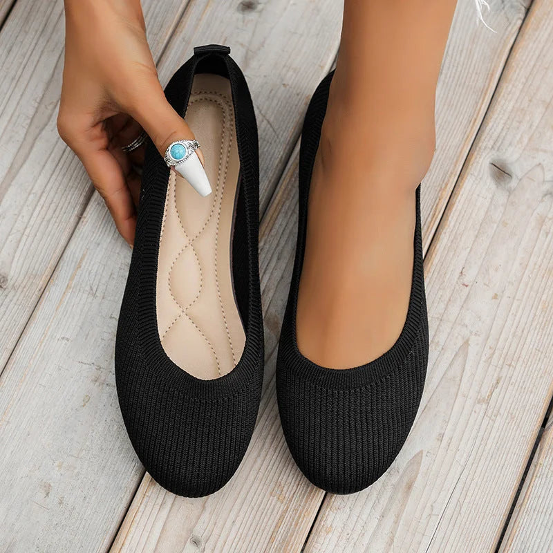 Addie — Soft Knit Ballet Flats