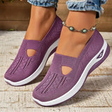 Alanis — Perforated Slip-On Knit Shoes