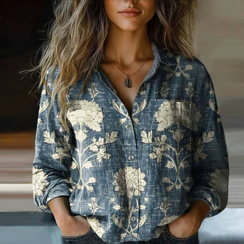 Wenonah — Denim Blue Floral