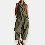 Edmunda — Relaxed Utility Jumpsuit with Oversized Pockets