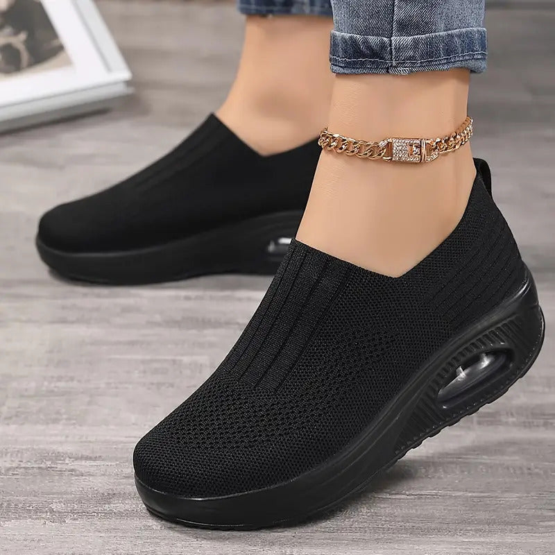 Fionnuala — Slip-On Air-Sole Knit Shoes
