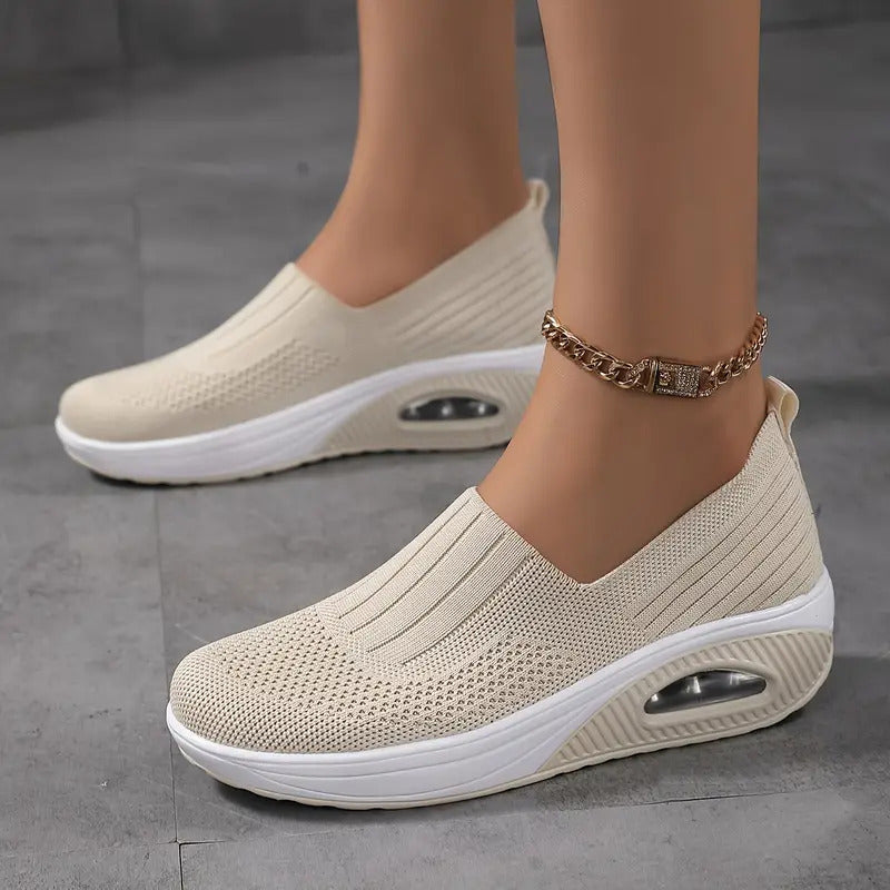 Fionnuala — Slip-On Air-Sole Knit Shoes