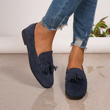 Eponine — Stable Everyday Tassel Loafers with Low Heel