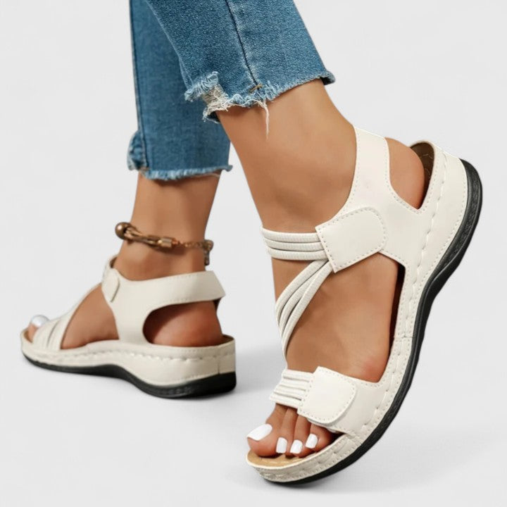 Almudena — Orthopaedic Elastic-Strap Comfort Sandals with Arch Support