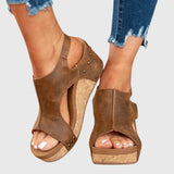 Eartha — Casual Open-Toe Wedge Sandals