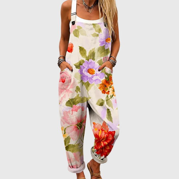 Esme — Watercolour Floral Overalls