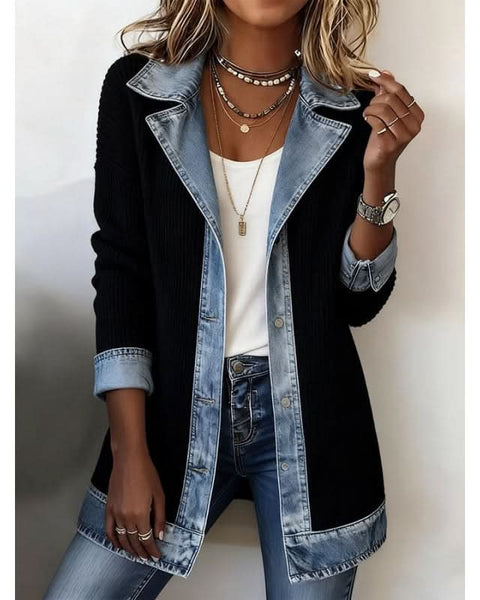 Celine — Contrast-Trim Tailored Jacket