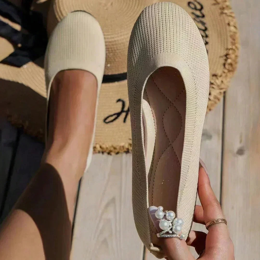 Addie — Soft Knit Ballet Flats