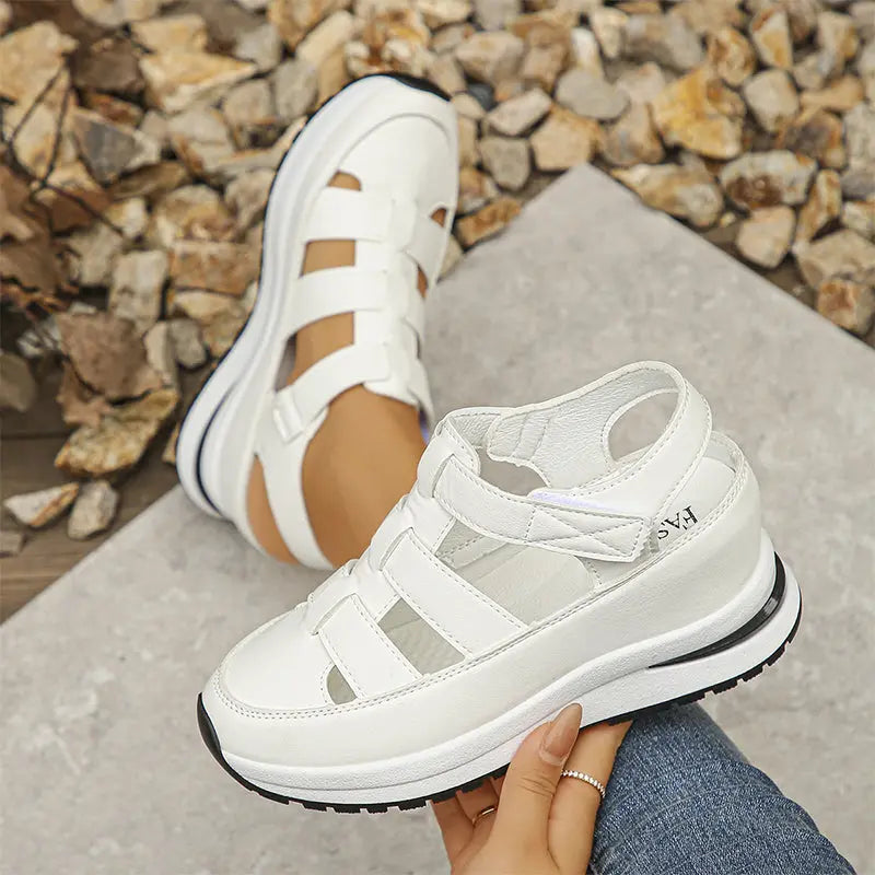Aleksandra — Chunky Cut-Out Platform Sneakers