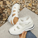 Aleksandra — Chunky Cut-Out Platform Sneakers