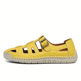 Dagmar — Cut-Out Closed-Toe Comfort Sandals